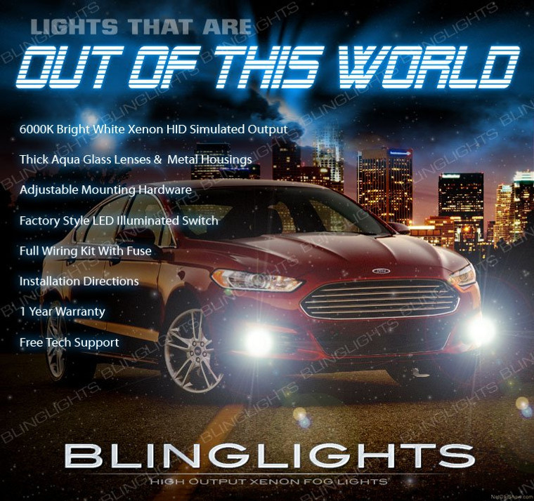 2013-2016 Ford Fusion Xenon Fog Lamps Driving Lights Kit