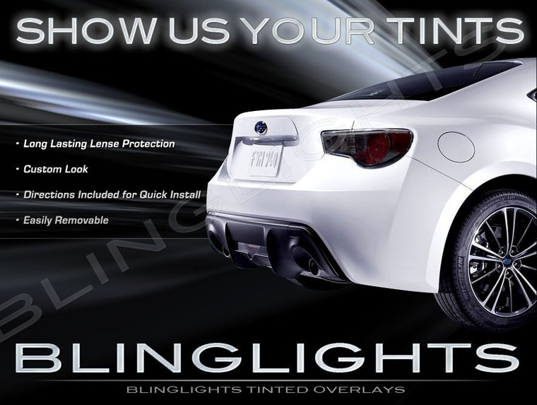 Toyota 86 GT-86 Tinted Smoked Protection Overlays Film for Taillamps Taillights Tail Lamps Lights