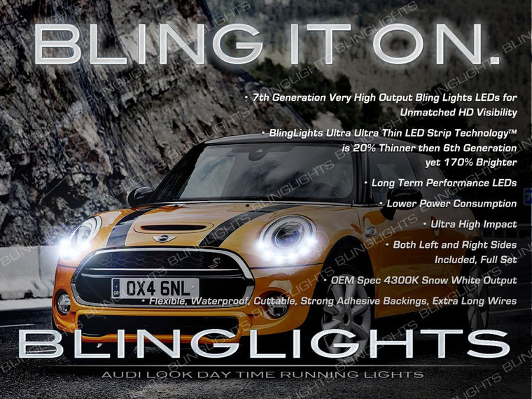 LED DRL Head Light Strips for Mini Cooper (all models and years)