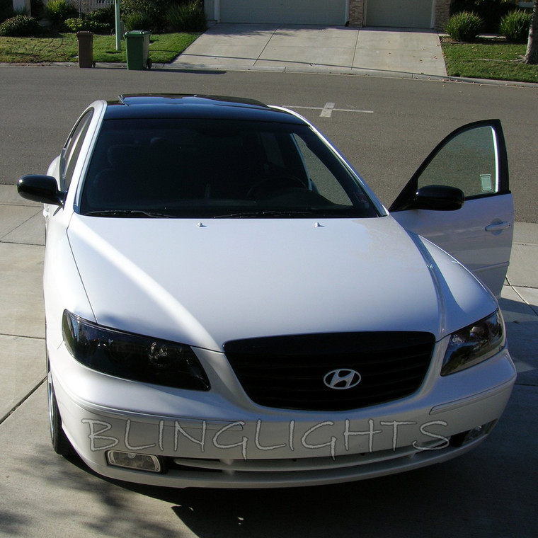 Hyundai Grandeur TG Tinted Smoked Headlamps Headlights Overlays Film Protection