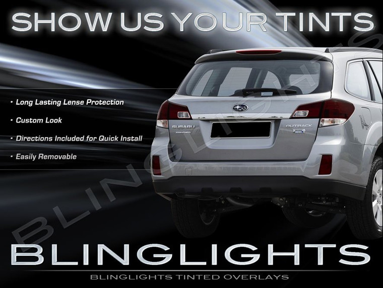 Subaru Outback Tinted Tail Lights Overlays Smoked Lamps Film (all years)