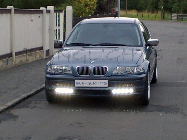 1998 1999 2000 BMW 328i 328Ci LED Day Time Running Strip Lights Headlamps Headlights Head Lamps DRLs