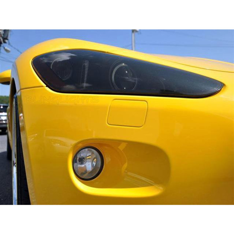 Maserati GranTurismo Tint Smoke Overlays for Headlamps Headlights Head Lamps Lights Protection Film