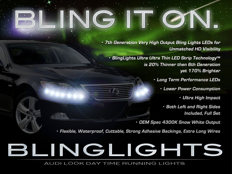 Lexus LS600h L LED DRL Strip Lights Headlamps Headlights Head Lamps Day Time Running LEDs Strips Lexus LS600h L LED DRL Strip Lights Headlamps Headlights Head Lamps Day Time Running LEDs Strips