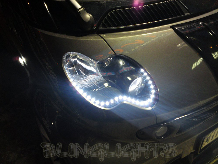 Smart City City-Coup√© City-Cabrio LED Strips Headlamps DRLs Headlights Head Lamps Strip Lights