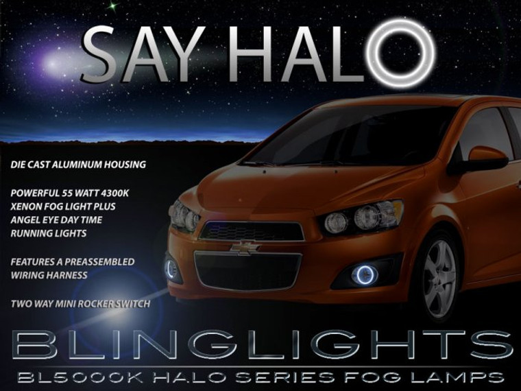 2012-2016 Chevrolet Sonic (non-RS) Angel Eye Driving Lights Halo Fog Lamps Kit