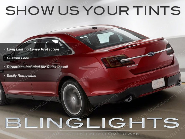 Ford Taurus Tinted Smoked Taillamps Taillights Overlays Film Protection