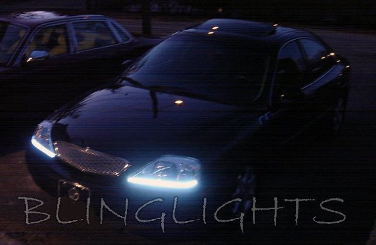Mercury Sable LED DRL Strip Day Time Running Lights for Headlamps Headlights Head Lamps Strips LEDs