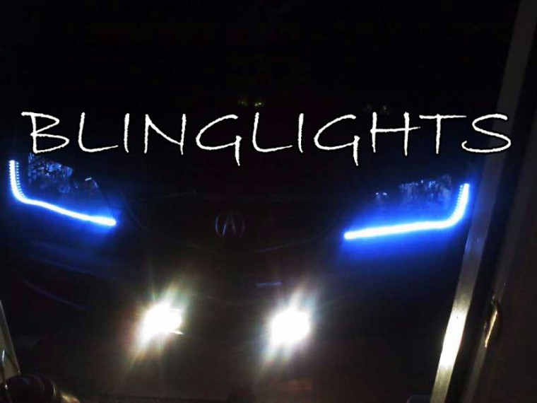 1999 2000 2001 2002 2003 Acura TL LED DRL Light Strips for Headlamps Headlights Head Lamps Lights