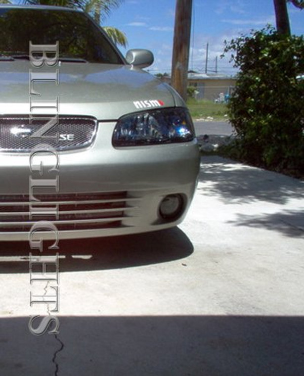 2000 2001 2002 2003 Nissan Sentra Tint Protection Film for Smoked Headlamps Headlights Overlays