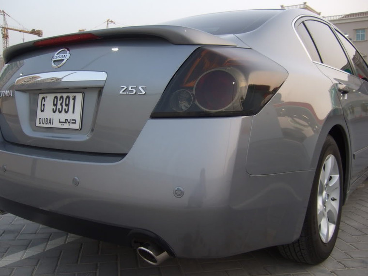2007-2012 Nissan Altima Sedan Tinted Taillight Film Covers Taillamp Overlays