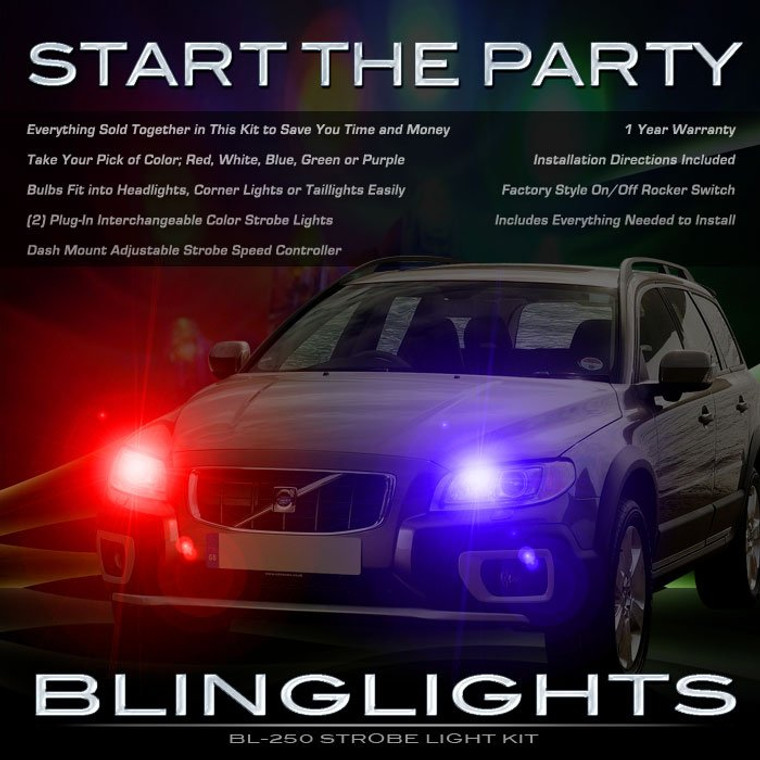 Volvo XC70 V70 Headlights Head Lamps Strobe Lights Kit Volvo XC70 V70 Headlights Head Lamps Strobe Lights Kit