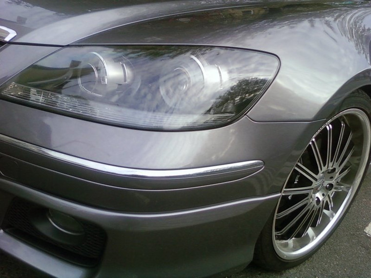 Acura RL Smoked Tinted Headlights Headlamps Overlays Film Protection