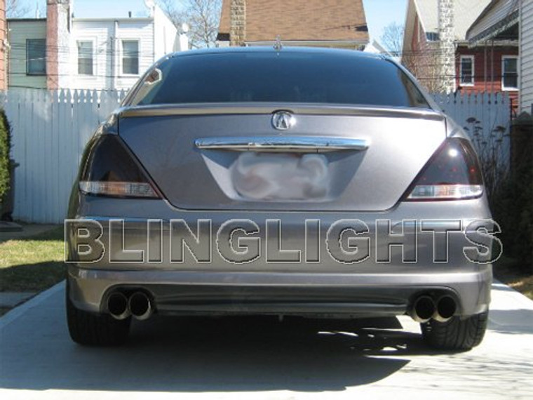 2005-2008 Acura RL Tinted Smoked Taillamps Taillights Overlays Film Protection