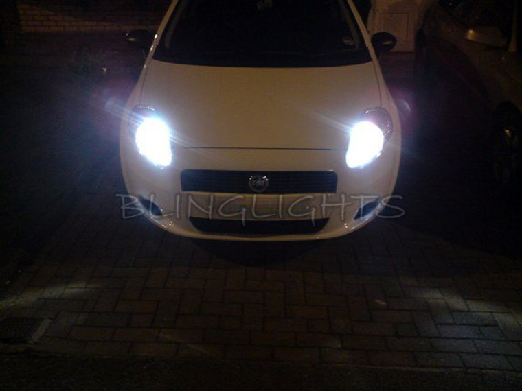 Fiat Grande Punto Bright White Upgrade Light Bulbs for Headlamps Headlights Head Lamps Lights