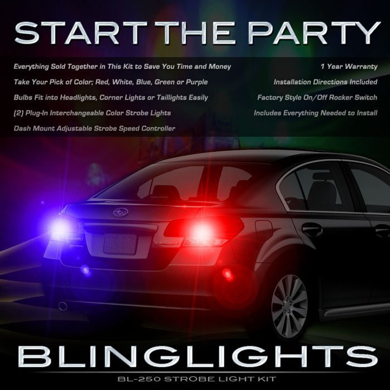 Subaru Liberty Strobes Police Emergency Show Light Kit for Taillamps Taillights Headlamps Headlights Subaru Liberty Strobes Police Emergency Show Light Kit for Taillamps Taillights Headlamps Headlights