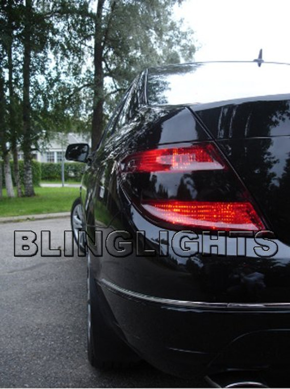 2008 2009 2010 2011 Mercedes C300 Smoked Taillamps Taillights Tail Lamps Lights Tint Film Overlays