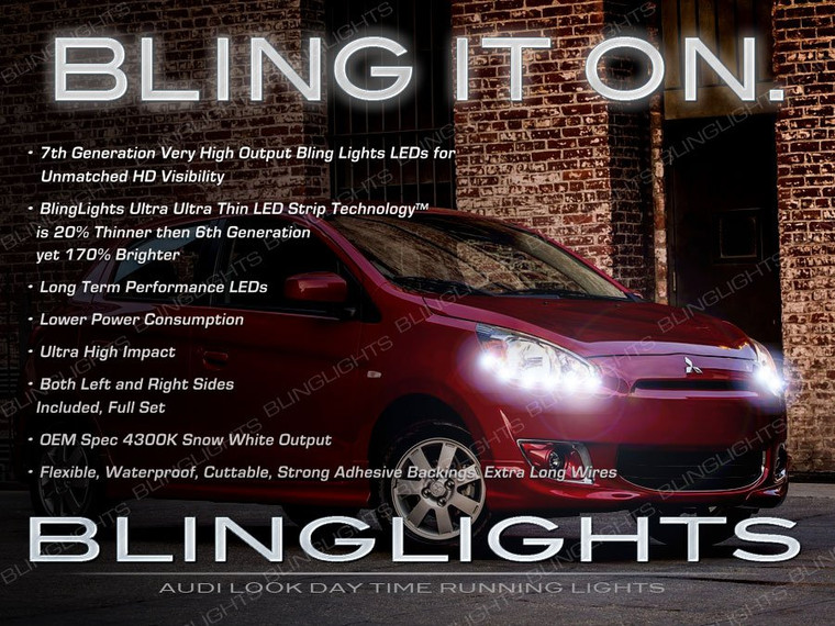 Mitsubishi Mirage LED DRL Head Lamp Light Strips Day Time Running Kit Mitsubishi Mirage LED DRL Head Lamp Light Strips Day Time Running Kit