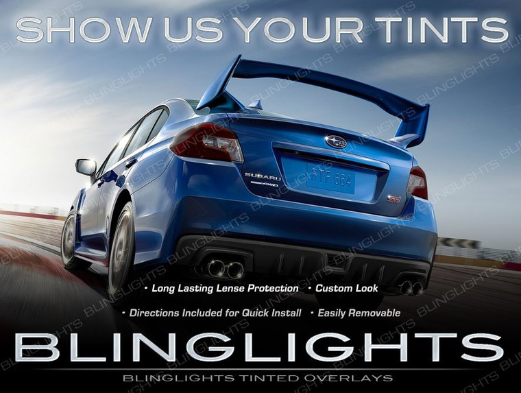 Subaru Impreza Tinted Smoked Tail Lamps Lights Overlays Film Protection