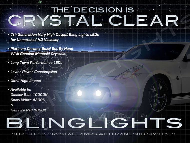 Nissan 370Z LED Grille Fog Lamp Driving Light Fairlady Z Z34 Kit