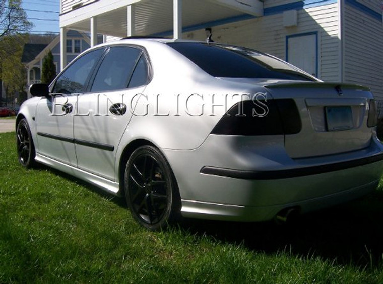 Saab 9-5 Tinted Smoked Taillamps Taillights Overlays Film Protection