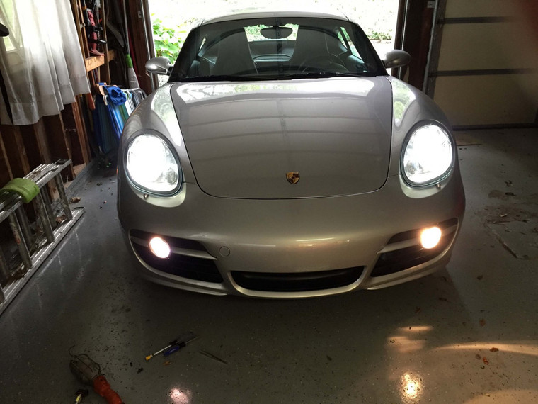 Porsche Cayman 987c Xenon Fog Lamps Driving Lights Kit Porsche Cayman 987c Xenon Fog Lamps Driving Lights Kit