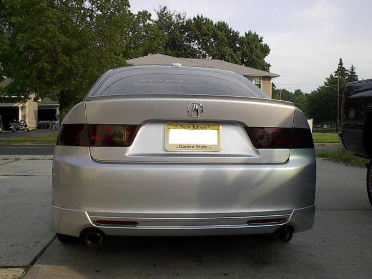 2004-2008 Acura TSX Tinted Smoked Taillamps Taillights Overlays Film Protection