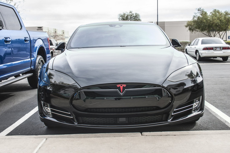 Tesla Model S Tinted Head Light Lens Film Smoked Lamp Overlays