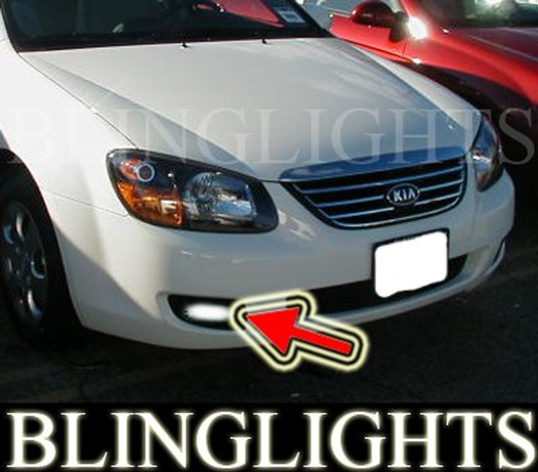 2007 2008 2009 Kia Spectra Sedan Xenon Foglamps Foglights Fog Lamps Driving Lights Kit ex lx