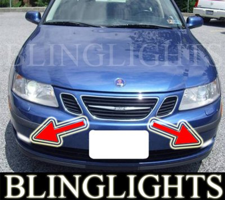 2003-2007 SAAB 9-3 LINEAR 1.8T 2.0T FOG LIGHTS XENON DRIVING LAMPS LIGHT LAMP KIT 2004 2005 2006