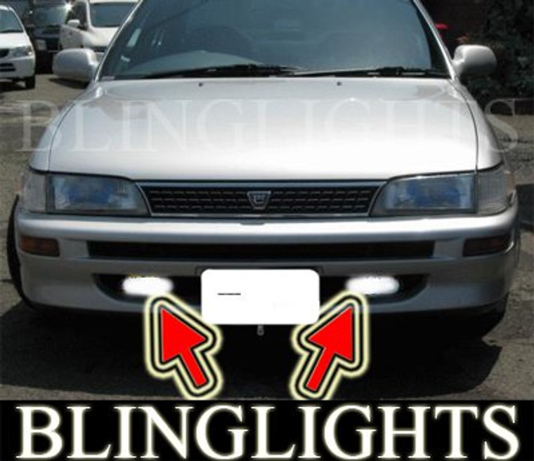 1992 1993 1994 1995 1996 1997 Toyota Corolla Saloon Xenon Fog Lamps Driving Lights Foglamp Foglight