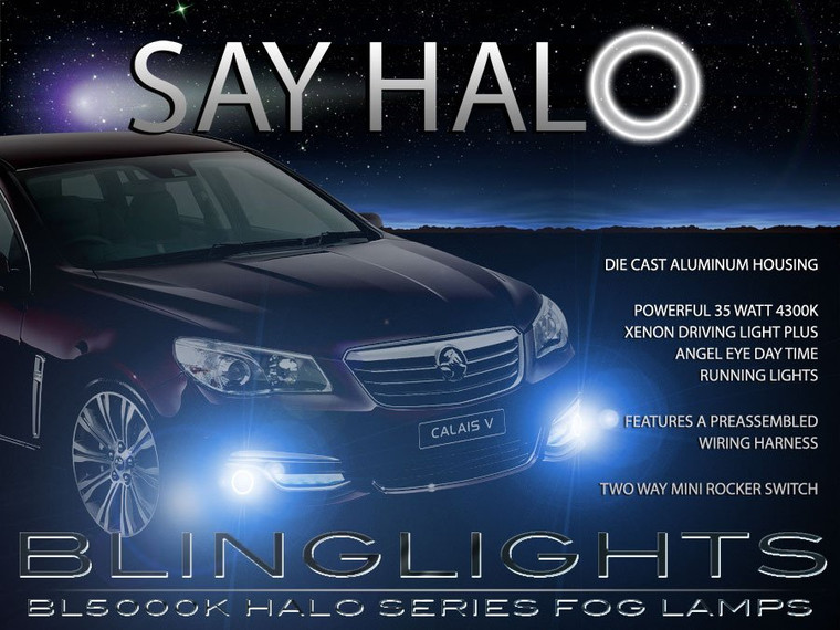 Holden VF Commodore Halo Fog Lamp Driving Light Kit Angel Eyes