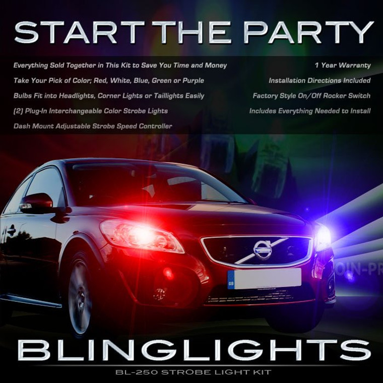 Volvo C30 Head Lamps Police Strobe Lights Headlamps Kit Volvo C30 Head Lamps Police Strobe Lights Headlamps Kit