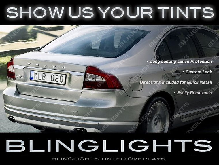 Volvo S80 Murdered Out Taillamp Overlays Kit Smoked Lense Film Covers Volvo S80 Murdered Out Taillamp Overlays Kit Smoked Lense Film Covers