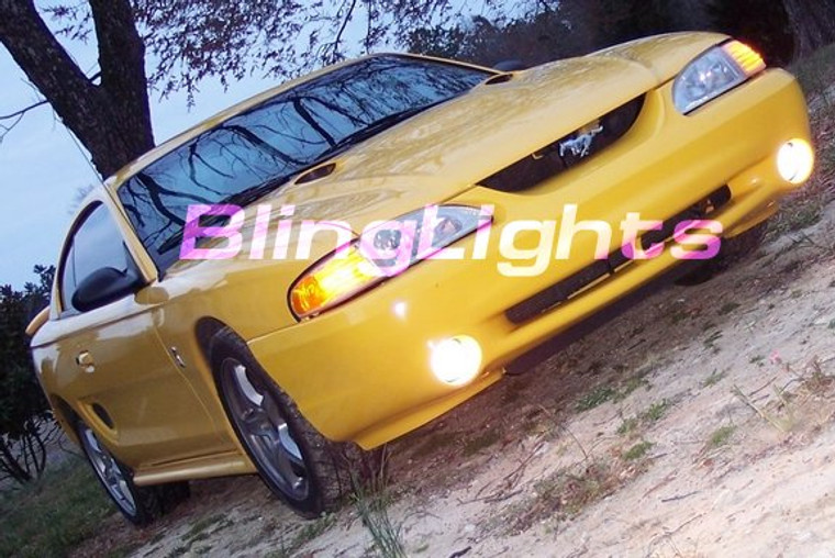 1994 1995 1996 1997 1998 Ford Mustang Cobra Xenon Foglamps Foglights Fog Driving Lamps Lights Kit
