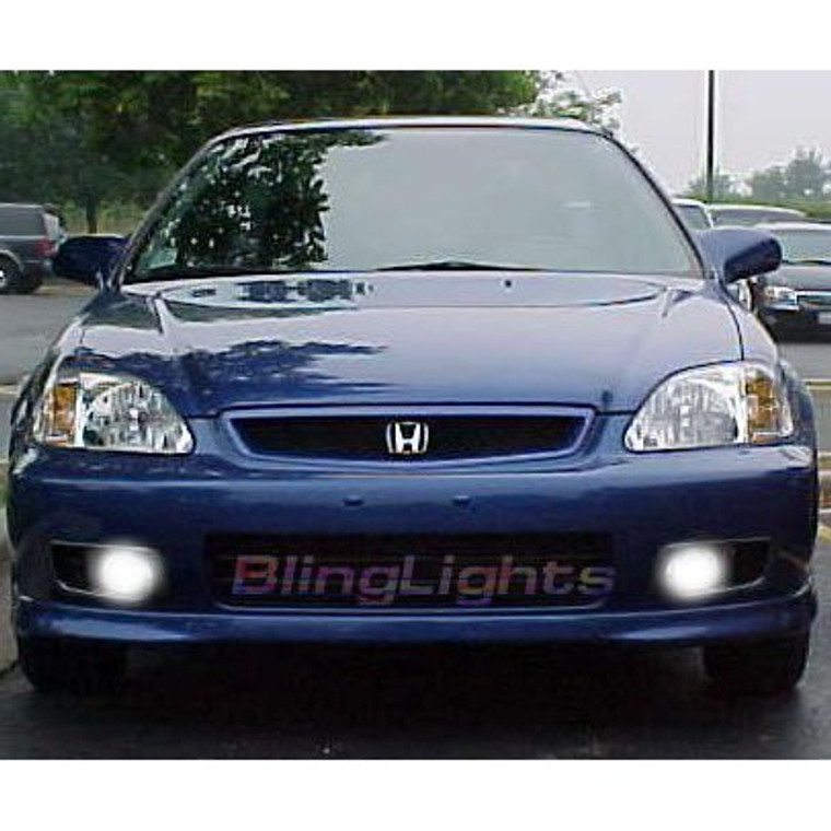 1999 2000 Honda Civic Coupe Si Xenon Foglamps Foglights Fog Lamps Driving Lights Kit