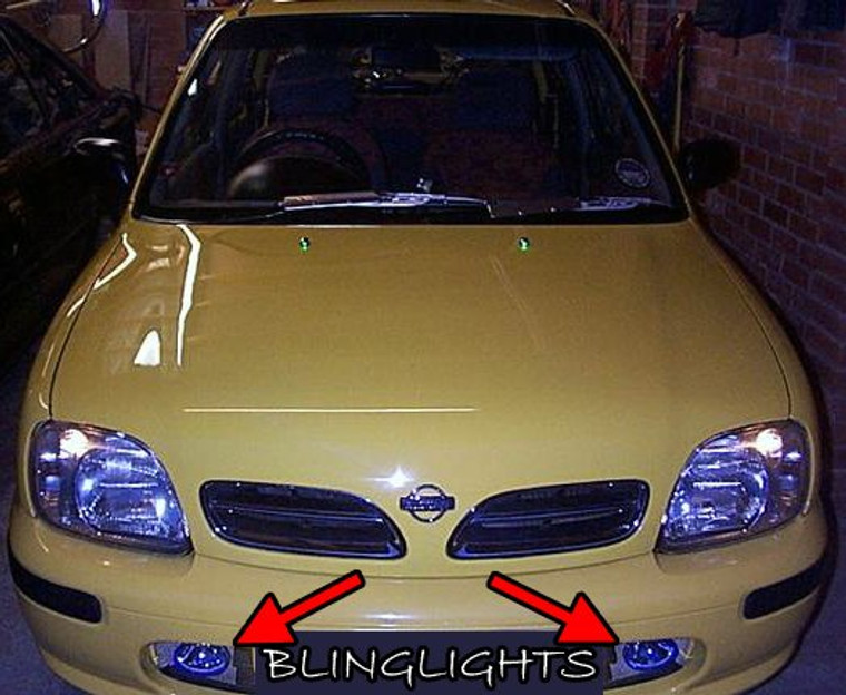 1997 1998 1999 Nissan Micra K11C Xenon Fog Lamps Driving Lights Foglamps Foglights Kit