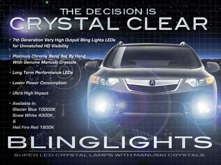 2009-2014 Acura TSX LED Fog Lamp Driving Light Kit sedan sport wagen