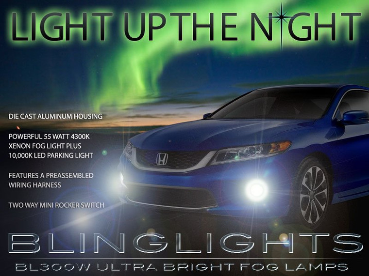 2013 2014 Honda Accord Coupe Xenon Foglamp Drivinglights Fog Lamps Driving Lights Kit