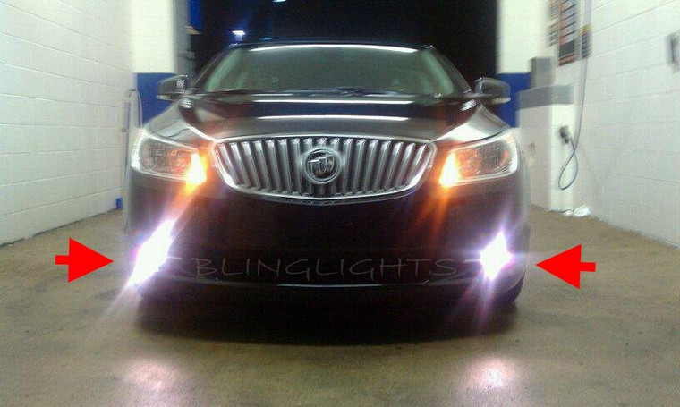 2010 2011 2012 Buick LaCrosse Xenon Fog Lamps Driving Lights Foglamps Foglights Kit