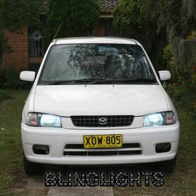 Mazda 121 Bright White Head Lamp Light Bulbs Set Upgraded Replacement