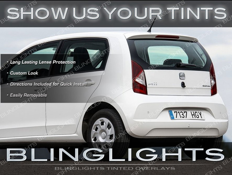 SEAT Mii Tinted Smoked Taillamps Taillights Overlays Kit Protetive Lense Film