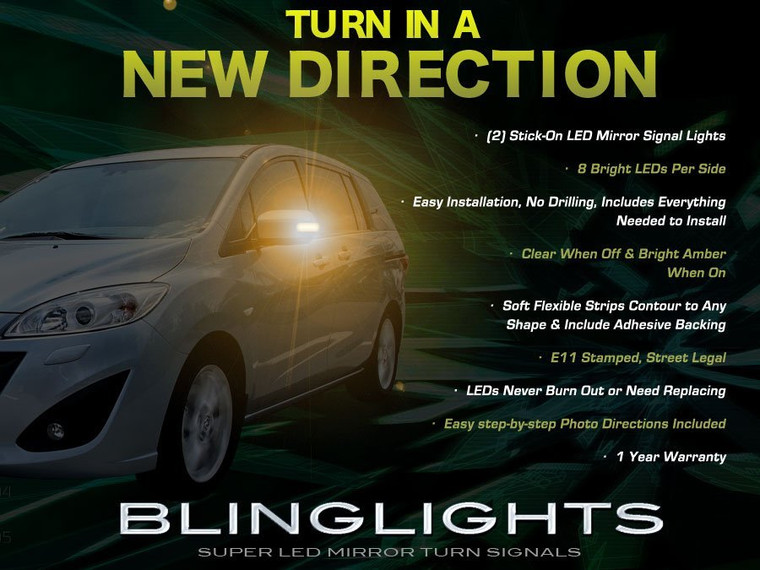 Ford i-MAX LED Side Mirrors Turnsignals Lights Accents Turn Signals Lamps Mirror Signalers