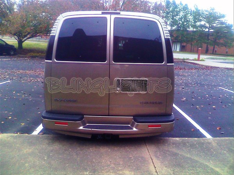 GMC Savana Smoked Tinted Taillamps Taillights Tail Lamps Lights Tint Film Protection Overlays