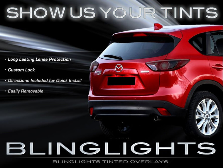 Mazda CX-5 CX-7 CX-9 Tinted Taillamp Film Guard Covers
