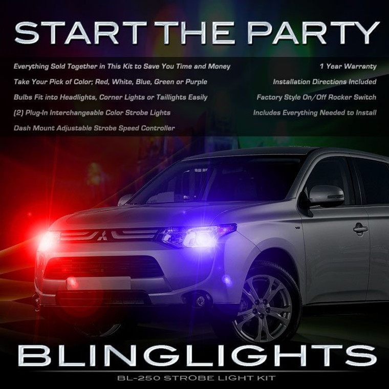 Mitsubishi Outlander Strobe Light Kit for Headlamps Headlights Head Lamps Lights Sport Police