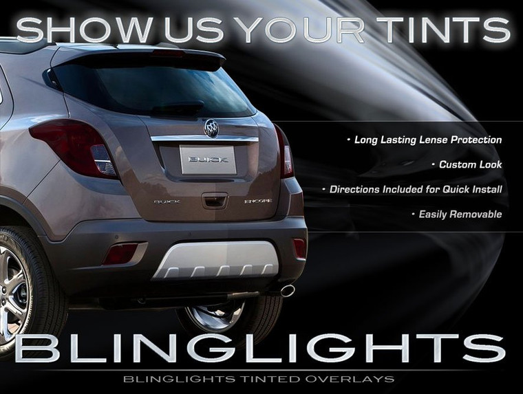 Buick Encore Tinted Smoked Taillamps Taillights Overlays Film Protection
