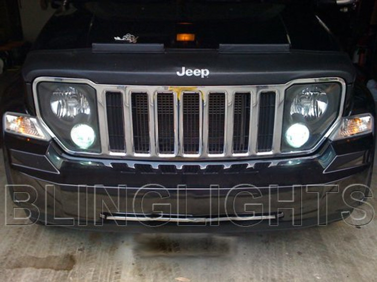 Jeep Liberty KJ KK Bright White Replacement Upgrade Light Bulbs for OEM Foglamps Foglights