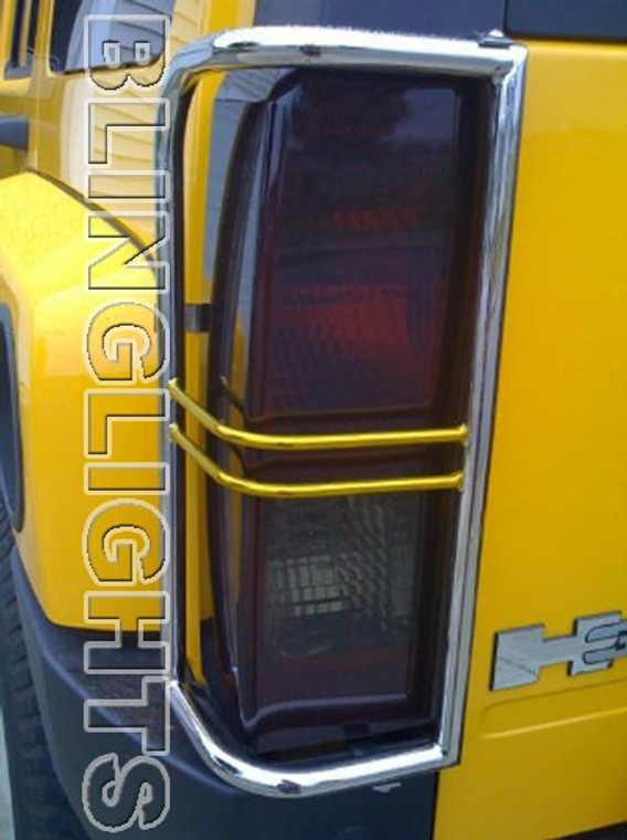 Hummer H3 Tinted Taillights Murdered Out Taillamps Overlays Cover Kit