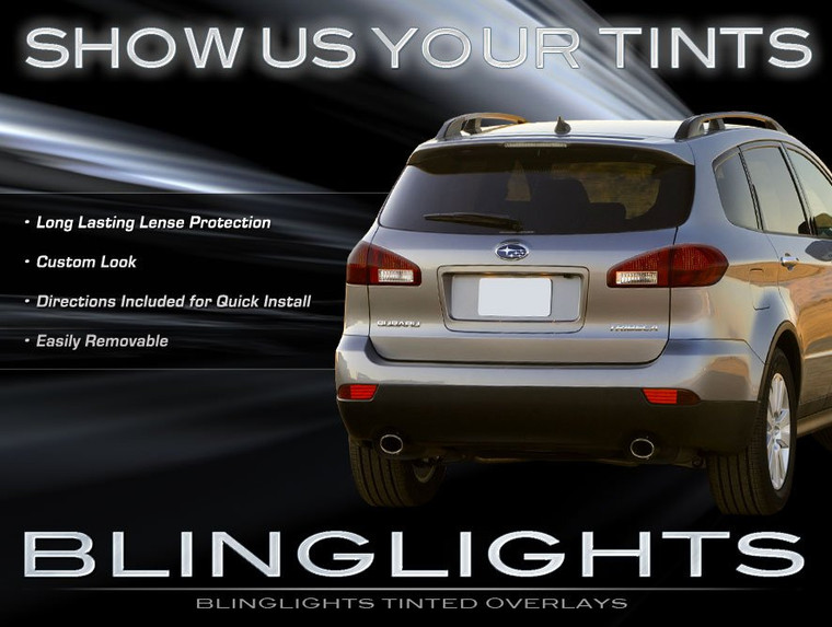 Subaru Tribeca Tinted Tail Lamp Light Overlay Kit Smoked Film Protection